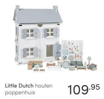 Aanbiedingen Little dutch houten poppenhuis - Little Dutch - Geldig van 06/02/2022 tot 12/02/2022 bij Baby & Tiener Megastore