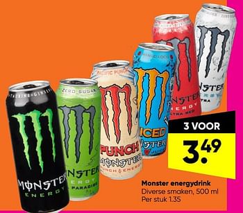 Aanbiedingen Monster energydrink - Monster - Geldig van 07/02/2022 tot 27/02/2022 bij Big Bazar