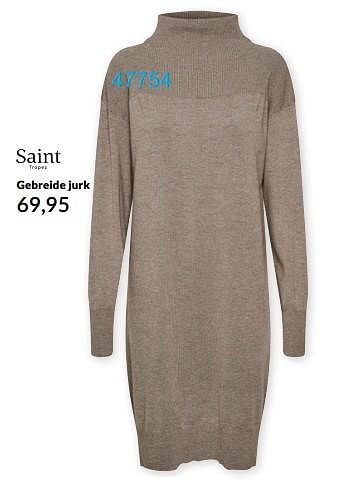 Aanbiedingen Gebreide jurk - Saint Tropez - Geldig van 02/02/2022 tot 31/03/2022 bij Bonaparte