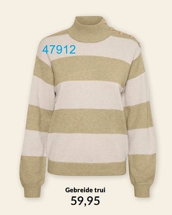 Aanbiedingen Gebreide trui - Huismerk - Bonaparte - Geldig van 02/02/2022 tot 31/03/2022 bij Bonaparte