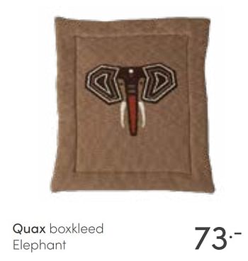 Aanbiedingen Quax boxkleed elephant - Quax - Geldig van 13/02/2022 tot 19/02/2022 bij Baby & Tiener Megastore