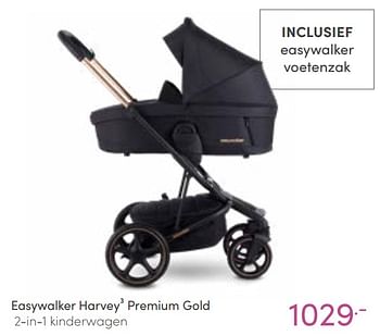 Aanbiedingen Easywalker harvey3 premium gold 2-in-1 kinderwagen - Easywalker - Geldig van 13/02/2022 tot 19/02/2022 bij Baby & Tiener Megastore