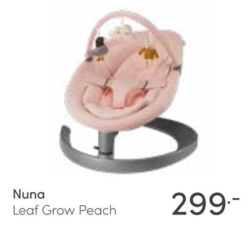 Aanbiedingen Nuna leaf grow peach - Nuna - Geldig van 13/02/2022 tot 19/02/2022 bij Baby & Tiener Megastore