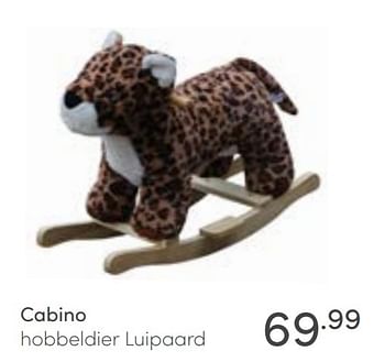Aanbiedingen Cabino hobbeldier luipaard - Cabino - Geldig van 13/02/2022 tot 19/02/2022 bij Baby & Tiener Megastore