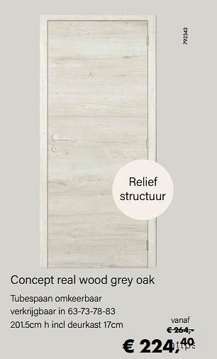 Aanbiedingen Concept real wood grey oak - Thys - Geldig van 14/02/2022 tot 28/03/2022 bij Multi Bazar