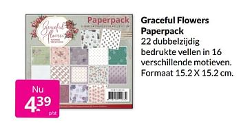 Aanbiedingen Graceful flowers paperpack - Huismerk - Boekenvoordeel - Geldig van 12/02/2022 tot 19/02/2022 bij Boekenvoordeel