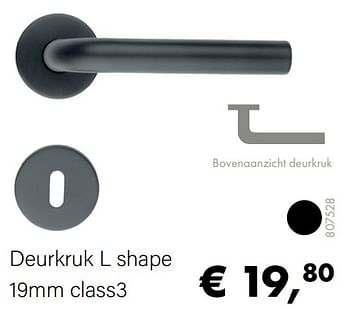 Aanbiedingen Deurkruk l shape - HDD - Geldig van 14/02/2022 tot 28/03/2022 bij Multi Bazar