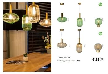 Aanbiedingen Lucide maloto hanglamp - Lucide - Geldig van 14/02/2022 tot 28/03/2022 bij Multi Bazar