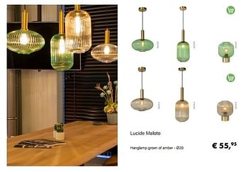 Aanbiedingen Lucide maloto hanglamp - Lucide - Geldig van 14/02/2022 tot 28/03/2022 bij Multi Bazar
