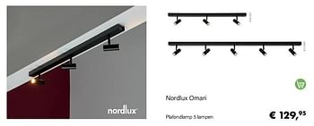 Aanbiedingen Nordlux omari plafondlamp 5 lampen - nordlux - Geldig van 14/02/2022 tot 28/03/2022 bij Multi Bazar
