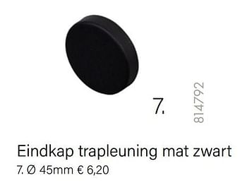 Aanbiedingen Eindkap trapleuning mat zwart - CanDo - Geldig van 14/02/2022 tot 28/03/2022 bij Multi Bazar