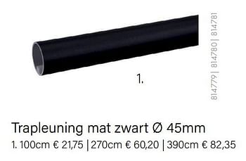 Aanbiedingen Trapleuning mat zwart - CanDo - Geldig van 14/02/2022 tot 28/03/2022 bij Multi Bazar