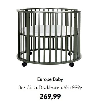 Aanbiedingen Europe baby box circa - Europe baby - Geldig van 15/02/2022 tot 14/03/2022 bij Babypark