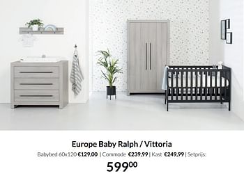 Aanbiedingen Europe baby ralph - vittoria - Europe baby - Geldig van 15/02/2022 tot 14/03/2022 bij Babypark