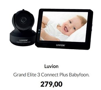 Aanbiedingen Luvion grand elite 3 connect plus babyfoon - Luvion - Geldig van 15/02/2022 tot 14/03/2022 bij Babypark