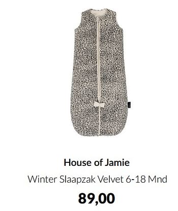 Aanbiedingen House of jamie winter slaapzak velvet - House of Jamie - Geldig van 15/02/2022 tot 14/03/2022 bij Babypark