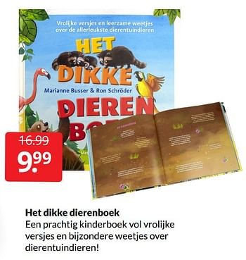 Aanbiedingen Het dikke dierenboek - Huismerk - Boekenvoordeel - Geldig van 19/02/2022 tot 27/02/2022 bij Boekenvoordeel
