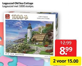 Aanbiedingen Legpuzzel old sea cottage - King - Geldig van 19/02/2022 tot 27/02/2022 bij Boekenvoordeel