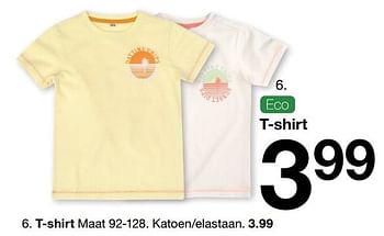 Aanbiedingen T-shirt - Huismerk - Zeeman  - Geldig van 19/02/2022 tot 04/06/2022 bij Zeeman