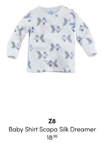 Aanbiedingen Z8 baby shirt scapa silk dreamer - Z8 - Geldig van 20/02/2022 tot 26/02/2022 bij Baby & Tiener Megastore