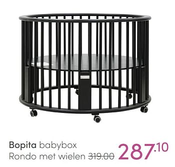 Aanbiedingen Bopita babybox rondo met wielen - Bopita - Geldig van 20/02/2022 tot 26/02/2022 bij Baby & Tiener Megastore