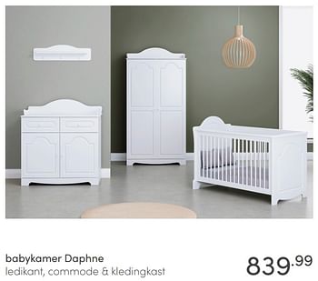 Aanbiedingen Babykamer daphne - Huismerk - Baby &amp; Tiener Megastore - Geldig van 20/02/2022 tot 26/02/2022 bij Baby & Tiener Megastore