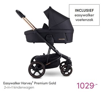 Aanbiedingen Easywalker harvey3 premium gold 2-in-1 kinderwagen - Easywalker - Geldig van 20/02/2022 tot 26/02/2022 bij Baby & Tiener Megastore