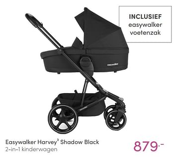 Aanbiedingen Easywalker harvey3 shadow black 2-in-1 kinderwagen - Easywalker - Geldig van 20/02/2022 tot 26/02/2022 bij Baby & Tiener Megastore