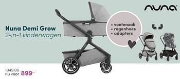 Aanbiedingen Nuna demi grow 2-in-1 kinderwagen - Nuna - Geldig van 20/02/2022 tot 26/02/2022 bij Baby & Tiener Megastore