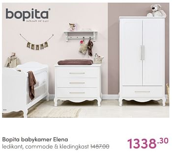 Aanbiedingen Bopita babykamer elena - Bopita - Geldig van 20/02/2022 tot 26/02/2022 bij Baby & Tiener Megastore