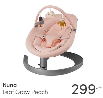 Aanbiedingen Nuna leaf grow peach - Nuna - Geldig van 20/02/2022 tot 26/02/2022 bij Baby & Tiener Megastore