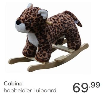 Aanbiedingen Cabino hobbeldier luipaard - Cabino - Geldig van 20/02/2022 tot 26/02/2022 bij Baby & Tiener Megastore