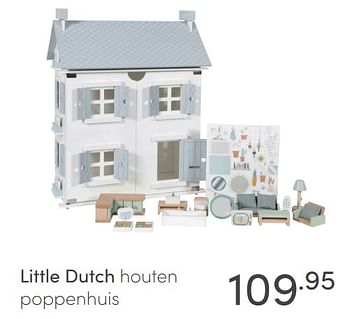 Aanbiedingen Little dutch houten poppenhuis - Little Dutch - Geldig van 20/02/2022 tot 26/02/2022 bij Baby & Tiener Megastore