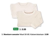 Aanbiedingen Newborn sweater - Huismerk - Zeeman - Geldig van 19/02/2022 tot 04/06/2022 bij Zeeman