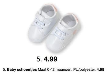 Aanbiedingen Baby schoentjes - Huismerk - Zeeman  - Geldig van 19/02/2022 tot 04/06/2022 bij Zeeman