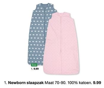 Aanbiedingen Newborn slaapzak - Huismerk - Zeeman  - Geldig van 19/02/2022 tot 04/06/2022 bij Zeeman
