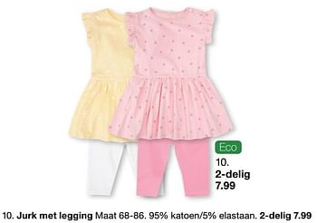 Aanbiedingen Jurk met legging - Huismerk - Zeeman  - Geldig van 19/02/2022 tot 04/06/2022 bij Zeeman