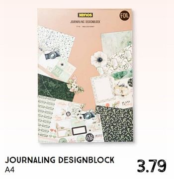 Aanbiedingen Journaling designblock - Huismerk - Xenos - Geldig van 21/02/2022 tot 03/04/2022 bij Xenos