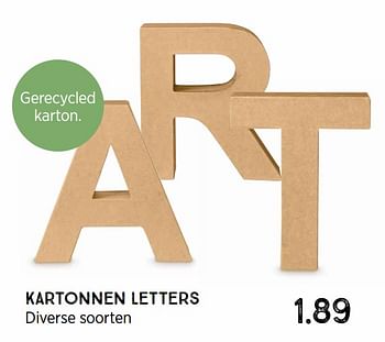 Aanbiedingen Kartonnen letters - Huismerk - Xenos - Geldig van 21/02/2022 tot 03/04/2022 bij Xenos