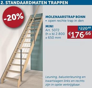 Aanbiedingen Molenaarstrap bonn mini - Huismerk - Zelfbouwmarkt - Geldig van 01/03/2022 tot 28/03/2022 bij Zelfbouwmarkt
