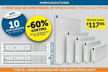 Aanbiedingen Paneelradiatoren -60% korting - Huismerk - Zelfbouwmarkt - Geldig van 01/03/2022 tot 28/03/2022 bij Zelfbouwmarkt