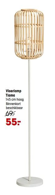 Aanbiedingen Vloerlamp tiama - Huismerk - Kwantum - Geldig van 28/02/2022 tot 06/03/2022 bij Kwantum