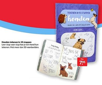 Aanbiedingen Honden tekenen in 10 stappen - Huismerk - Boekenvoordeel - Geldig van 26/02/2022 tot 06/03/2022 bij Boekenvoordeel