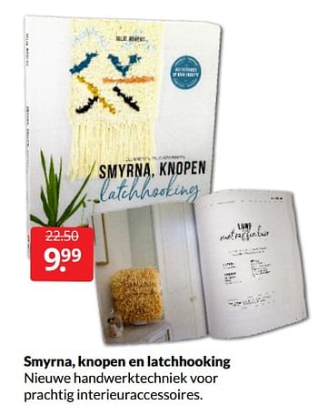 Aanbiedingen Smyrna knopen en latchhooking - Huismerk - Boekenvoordeel - Geldig van 26/02/2022 tot 06/03/2022 bij Boekenvoordeel