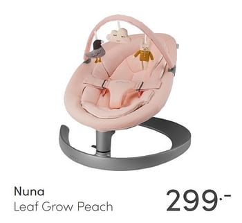 Aanbiedingen Nuna leaf grow peach - Nuna - Geldig van 27/02/2022 tot 04/03/2022 bij Baby & Tiener Megastore