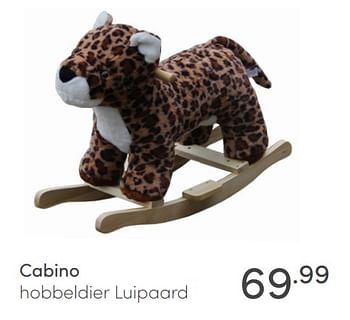 Aanbiedingen Cabino hobbeldier luipaard - Cabino - Geldig van 27/02/2022 tot 04/03/2022 bij Baby & Tiener Megastore