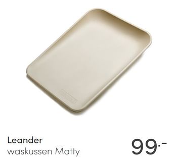 Aanbiedingen Leander waskussen matty - Leander - Geldig van 27/02/2022 tot 04/03/2022 bij Baby & Tiener Megastore