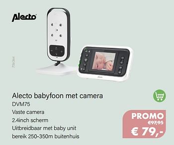 Aanbiedingen Alecto babyfoon met camera dvm75 - Alecto - Geldig van 01/03/2022 tot 31/03/2022 bij Multi Bazar