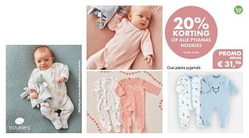 Aanbiedingen Duo packs pyjama’s - Noukie's - Geldig van 01/03/2022 tot 31/03/2022 bij Multi Bazar
