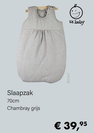 Aanbiedingen Slaapzak - Di Baby - Geldig van 01/03/2022 tot 31/03/2022 bij Multi Bazar